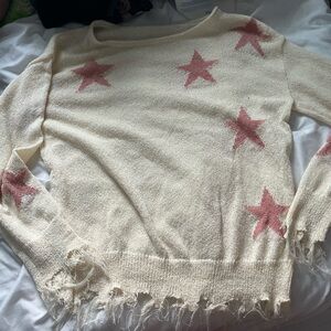 pink star sweater